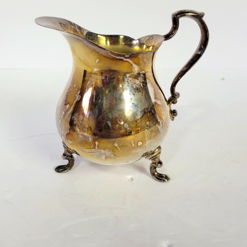 Towle EP Footed Silverplate Creamer Pitcher Container - Marked 43314.